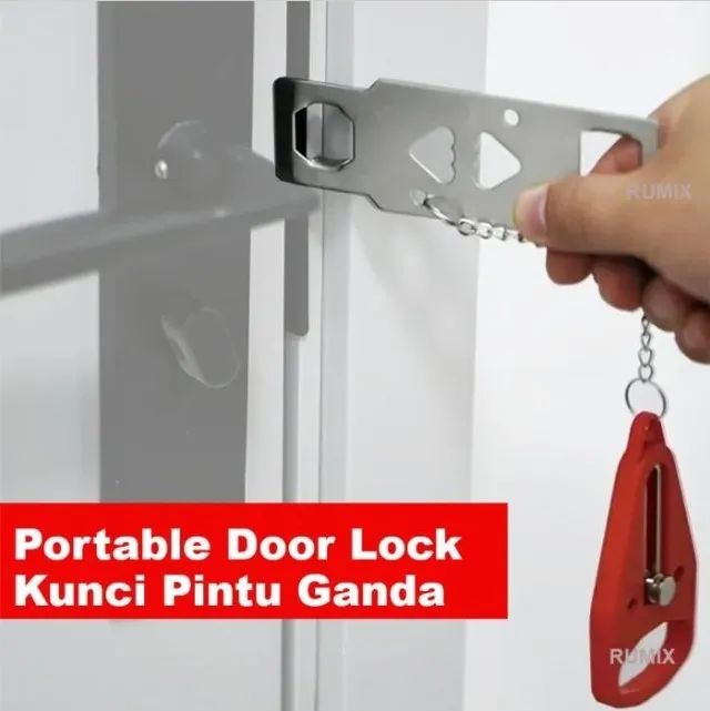 Jual Portable Door Lock Travel Hotel Kunci Ganda Pintu Kos Rumah Toilet Di Samarinda — Lapak Perkakas