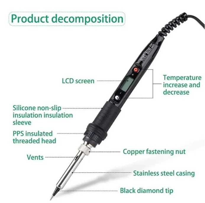 Jual Solder Adjustable Digital 80W 80 W Watt Atur Suhu Temperature 60W Di Samarinda — Lapak Perkakas