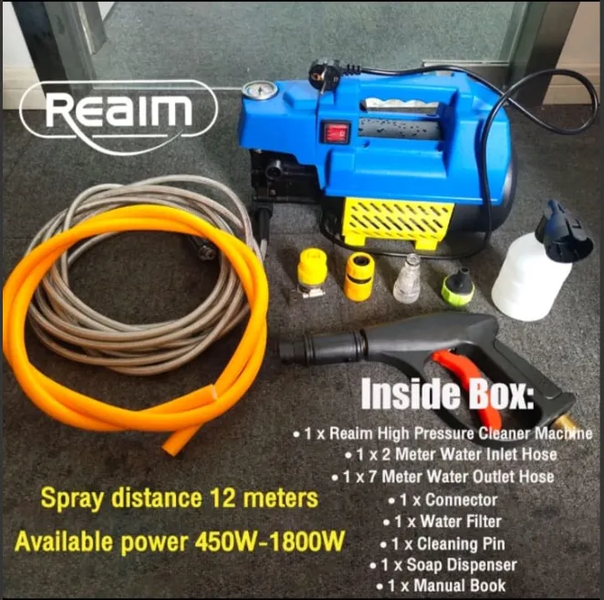 Jual Jet Cleaner Listrik REAIM High Presure Cuci Mobil Di Samarinda — Lapak Perkakas