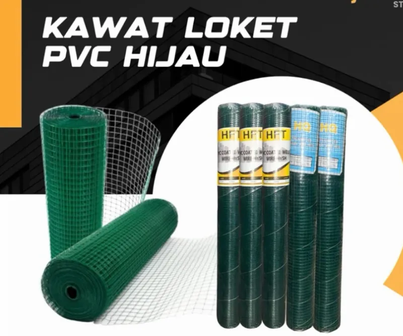 Jual Kawat Loket PVC Ram Kawat Kandang Hewan Ayakan Pasir Hijau Di Samarinda — Lapak Perkakas