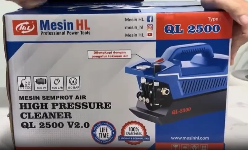 Jual Jet Cleaner HnL QL2500 With Pressure Control HL QL-2500 150 Bar Di Samarinda — Lapak Perkakas