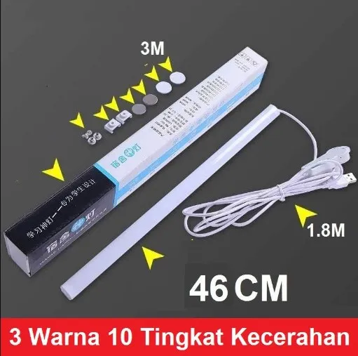 Jual Lampu Neon LED USB Belajar Kerja Rumah Komputer Cahaya Tempel Portabel Di Samarinda — Lapak Perkakas