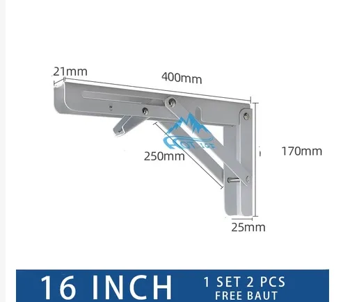 Jual Bracket Engsel Siku Lipat Meja Siku Rak Lipat 16 inch Di Samarinda — Lapak Perkakas