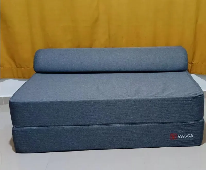 Jual Sofabed Trifold Vassa / Sofabed 2 in 1 Minimalis 120x90x35 Di Samarinda — Lapak Perkakas
