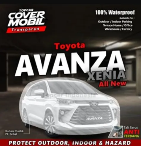 Jual Cover Sarung Mobil Transaparan Avanza Xenia waterproof Di Samarinda — Lapak Perkakas