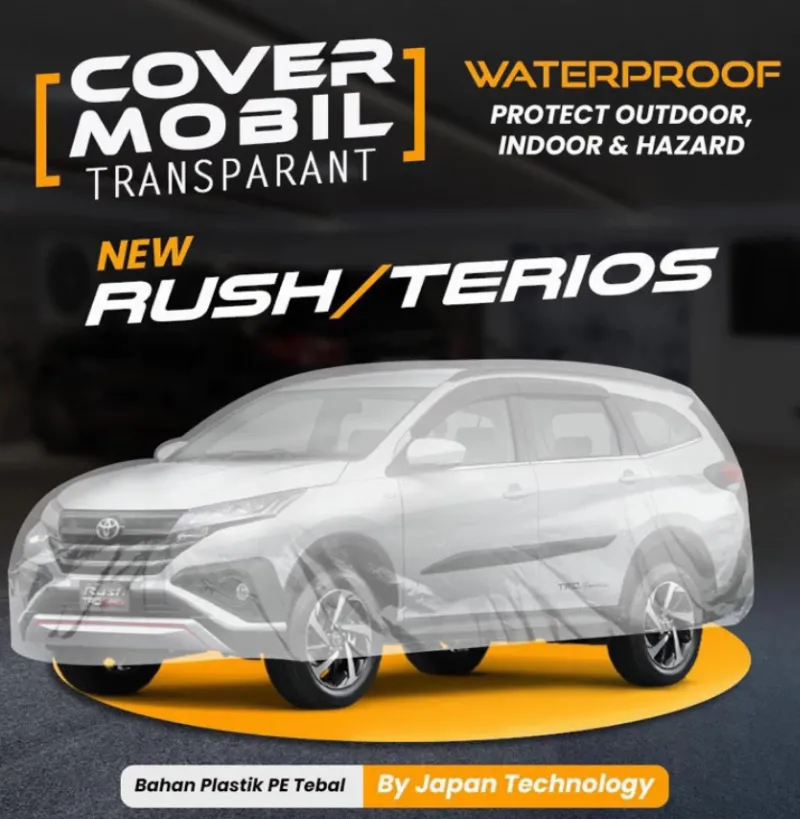 Jual Cover Mobil New Terios New Rush Transparan Waterproof Di Samarinda — Lapak Perkakas