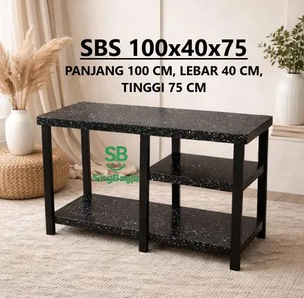 Jual Meja Kompor 2 Tungku Kayu Minimalis Rak Kompor 100x40x75 cm Di Samarinda — Lapak Perkakas