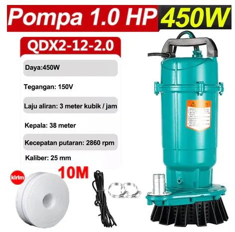 Jual Pompa Celup Air Kotor 220V 450 watt 1 inch Irigasi pertanian Air Kotor Bersih Pompa Kolam Ikan Di Samarinda — Lapak Perkakas