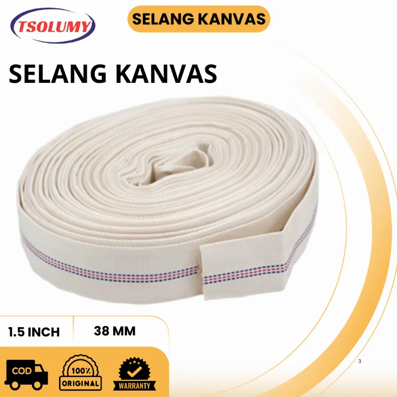 Jual Selang Air Layflat Kanvas Fire Hose Untuk Pemadam Kebakaran Dan Sistem Irigasi 2 inch-50M Di Samarinda — Lapak Perkakas