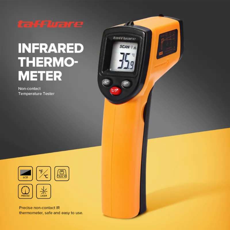 Jual Taffware Thermogun Thermometer Industrial Laser Infrared NonContact - CX6000 — Oren Di Samarinda — Lapak Perkakas