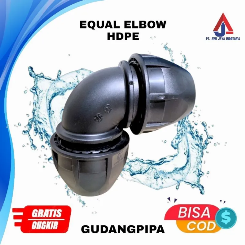 Jual Fitting Elbow Equal HDPE Compression 1/2 Inch (20 mm) Di Samarinda — Lapak Perkakas